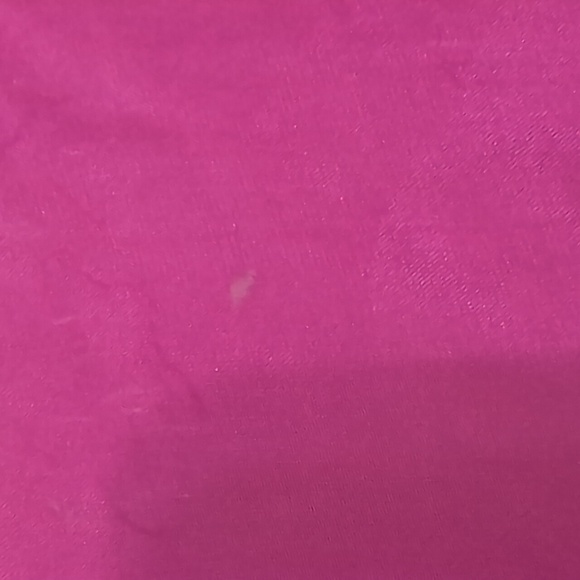 Vintage Bright Fuschia Silk Square Scarf Handkerchief Hanky Hand Rolled Edging - Picture 4 of 4